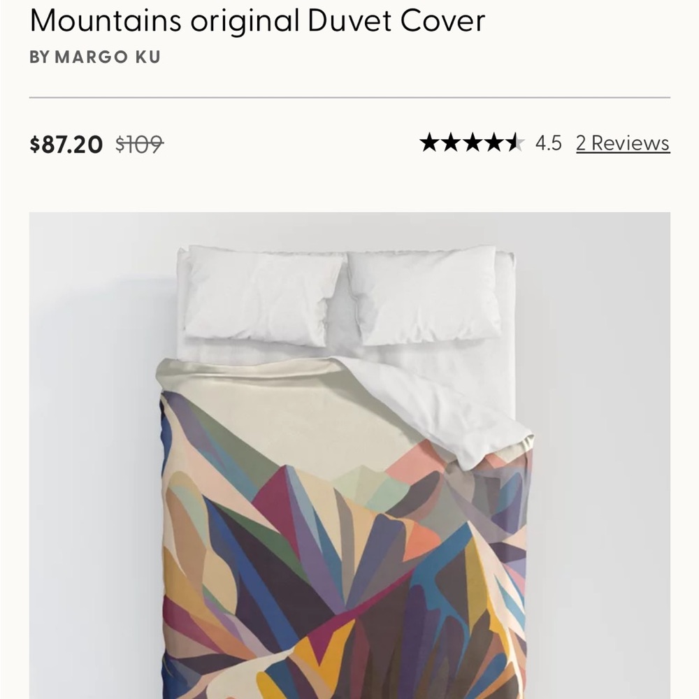 Society6 Vibrant Abstract Duvet Cover - Multicolor Queen